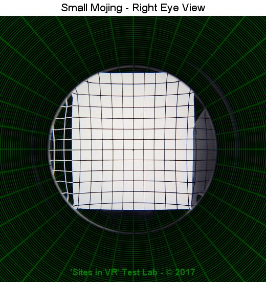 View from the right lens of the Small Mojing viewer.
